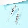 Halloween 316 Stainless Steel Ear Wrap Crawler Hook Earrings AJEW-C044-17B-AS-2