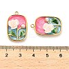 304 Stainless Steel Enamel Pendants STAS-B084-13G-03-3