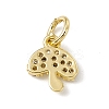 Brass Micro Pave Cubic Zirconia Charms ZIRC-F132-19G-2