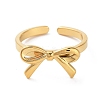 304 Stainless Steel Open Cuff Rings for Women LS-RJEW-Z044-01G-02-2