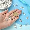 100Pcs 10 Styles Tibetan Style Alloy Charms TIBEP-CJ0002-51-4