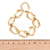 304 Stainless Steel Nuggets Link Chain Bracelets for Women BJEW-P348-01B-G-3