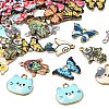 Alloy Enamel Pendants ENAM-XCP0001-50-1-3