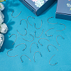 DICOSMETIC 200Pcs 304 Stainless Steel Earring Hooks STAS-DC0007-08-4