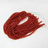 Natural Carnelian Beads Strands G-G338-10mm-01-3