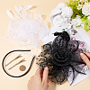 2 Sets 2 Colors Women's Fascinator Hat OHAR-GF0001-38-3