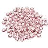   100PCS Pink Alloy Crystal Rhinestone Beads 11x6mm Large Hole European Beads for Jewelry Making CPDL-PH0001-09-1