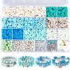 DIY Ocean Theme Synthetic Howlite Stretch Bracelet Making Kit DIY-SC0025-02-1
