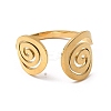 304 Stainless Steel Open Cuff Rings LS-RJEW-Q808-06G-2