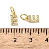 Brass Micro Pave Cubic Zirconia Pendants KK-M273-02G-E-3