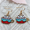 Alloy Dangle Earrings FS-WG32F4A-04-1