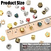 30Pcs 15 Styles Tibetan Style Alloy European Beads TIBE-YW0002-07-2