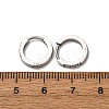 304 Stainless Steel Clear Cubic Zirconia Hoop Earrings EJEW-D331-18B-P-3