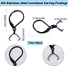 40Pcs 304 Stainless Steel Leverback Earring Findings STAS-SC0009-31EB-2
