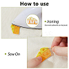 12Pcs Polyester Cloth Patches AJEW-DC0003-86-5
