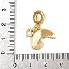 Brass Colorful Enamel European Dangle Charms KK-N271-29G-3