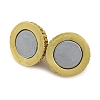 Brass Micro Pave Clear Cubic Zirconia Magnetic Clasps KK-A230-02A-G-2