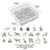 3Sets Tibetan Style Alloy Pendants FIND-FS0004-04-4