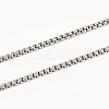 304 Stainless Steel Box Chains CHS-L001-29-1.5mm-1