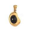 Natural Black Onyx(Dyed & Heated) Pendants G-C278-01G-12-1