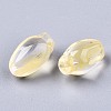 Transparent Spray Painted Glass Beads GLAA-N035-013-D01-2