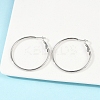 Tarnish Resistant 201 Stainless Steel Hoop Earrings LS-EJEW-F188-24P-B-4