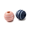 Printed Schima Wood Beads WOOD-L022-03A-02-2