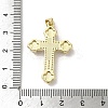 Brass Pave Shell Pendants KK-I708-17B-G-3