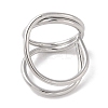 Non-Tarnish 304 Stainless Steel Finger Rings for Women RJEW-G315-01P-3