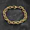 304 Stainless Steel Cable Chain Bracelets for Women LS-BJEW-Q050-01B-G-2