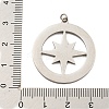 304 Stainless Steel Pendants STAS-O003-11P-3