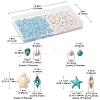 130Pcs 8 Styles Dyed Synthetic Turquoise Beads G-FS0005-69-6