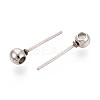 304 Stainless Steel Stud Earring Findings STAS-F329-01A-P-3