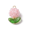 Glass Seed Beads Pendants PALLOY-MZ00592-03-1