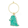 Alloy Enamel Wine Glass Charms AJEW-JO00239-4
