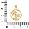 Brass Micro Pave Cubic Zirconia Pendants KK-D431-002G-3