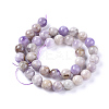 Natural Lavender Amethyst Beads Strands X-G-L555-01-6mm-3