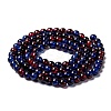 Spray Painted Crackle Glass Beads Strands CCG-Q002-8mm-12-2