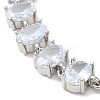 Clear Cubic Zirconia Tennis Bracelet BJEW-M296-01P-2