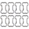 10Pcs Zinc Alloy Rock Climbing Carabiners FIND-SC0021-33-1