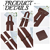 1 Set Nylon & PU Leather Adjustable Webbing Bag Straps DIY-CL0001-88B-6