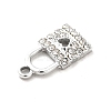 Alloy Rhinestone Pendants ALRI-C007-50P-4