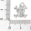 Brass Micro Pave Clear Cubic Zirconia Pendants KK-L231-10P-3