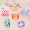 Marine Organism Theme Opaque Resin Cabochons LS-PW-WGABCE0-07-1