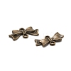 Bowknot Alloy Links connectors LS-EA11930Y-AB-2