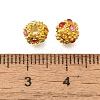 Rack Plating Alloy Beads FIND-A045-02A-G-2