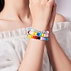 1200Pcs 2 Style 3 Colors Mixed Effect Acrylic European Beads OACR-SZ0001-28-6