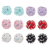 12Pcs 6 Colors Handmade Polymer Clay Beads CLAY-PH0002-10-1