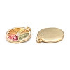 Brass Enamel Pendants KK-A155-01G-3