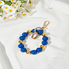 1Pc Zinc Alloy & Silicone Mobile Phone Straps HJEW-LP0002-47B-1